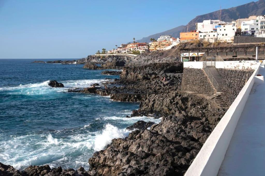 First Line Ocean View Studio Puerto de Santiago (Tenerife) Exterior foto