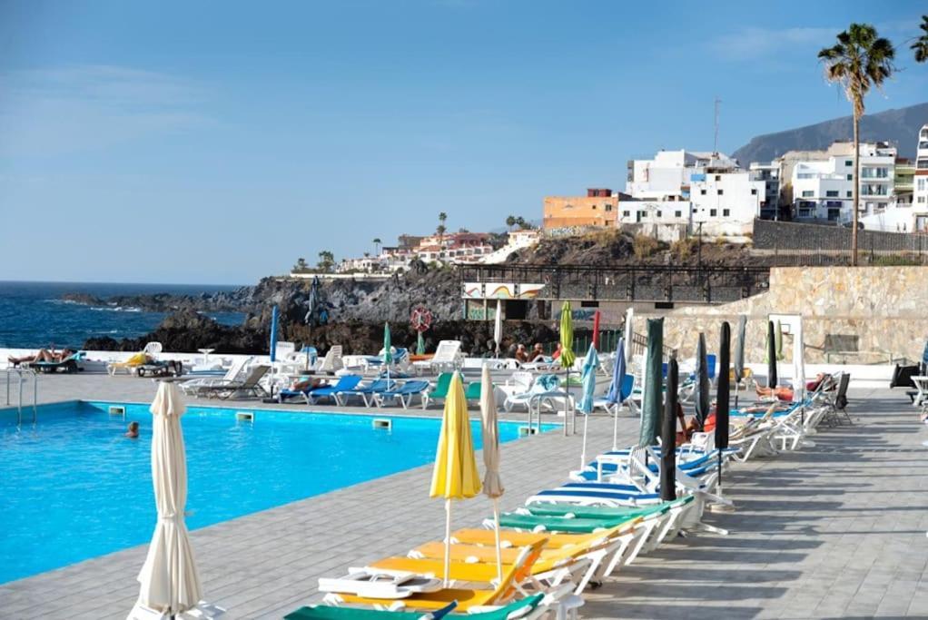 First Line Ocean View Studio Puerto de Santiago (Tenerife) Exterior foto