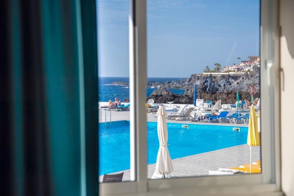 First Line Ocean View Studio Puerto de Santiago (Tenerife) Exterior foto