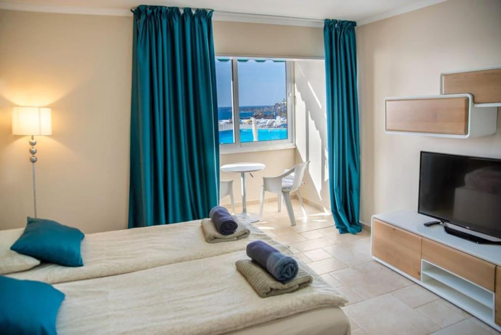 First Line Ocean View Studio Puerto de Santiago (Tenerife) Exterior foto
